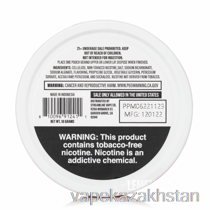 Vape Smoke Juice Head Nicotine Pouches - Peach Pineapple Mint